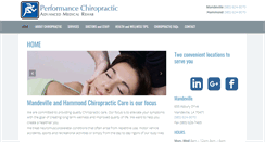 Desktop Screenshot of performancechiropracticamr.com